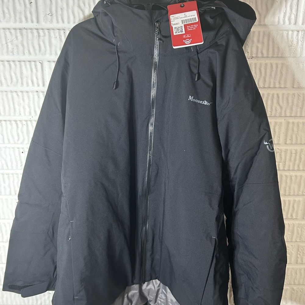 Moosejaw Men’s Black Insulated Waterproof/windproof Jacket - NWT